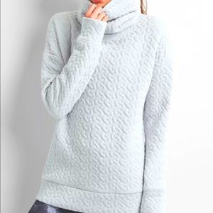 GAP jacquard funnel neck sweatshirt